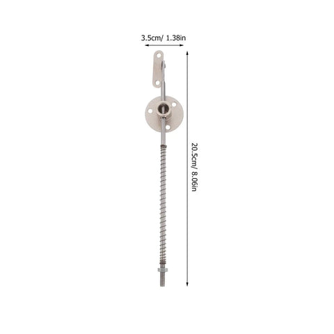 4 Pack Cabinet Door Support Rods With Soft Close, Heavy Duty Iron Lift Stay Hinges, 20.5cm length, silver finish