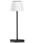 Cordless Rechargeable Table Lamp With USB Charging, Touch Dimmer, 3 Color Modes, Wireless Modern Lamp, black with white shade