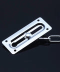 Four Piece Door Chain Lock Set With Six Screws Premium Stainless Steel Chain Locks For Inside Doors High Security Anti Theft Chain Lock System