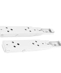 Folding Shelf Bracket Two Pack Spring Loaded Wall Mounted Shelf Support in Cold Rolled Steel, Heavy Duty Space Saving Hardware