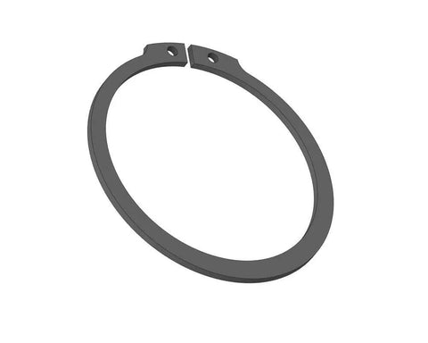 Two And A Half Inch External Snap Ring Tru Arc Type For Shafts Built Tough In Carbon Steel 0.078 Inch