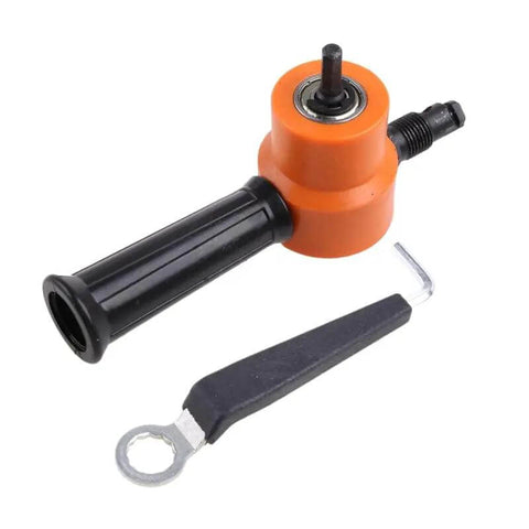 Double Head Metal Nibbler Cutter Saw Attachment For Drill Pro Grade Heavy Duty Metal Sheet Cutting Tool Red Color Easy Quick Cut