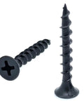 Heavy Duty Boss Grade Drywall Screws 500 Pack Coarse Thread Phillips Drive Bugle Head Black Phosphate detail image