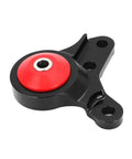 Heavy Duty Rear Differential Mount Bracket For 2.0L And 2.4L Models 2013 To 2021 with red rubber bushing and black metal finish.