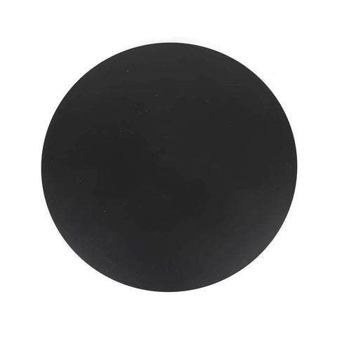 Top view of Rock The 16 5 In Electric Rotating Display Stand's black round surface, perfect for 360 spin photography and video shots.