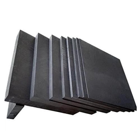 High Purity Graphite Electrode Blocks, 99.9% pure, 1.6x1.2 inch, pack of 15, for electrolysis and molds, side view