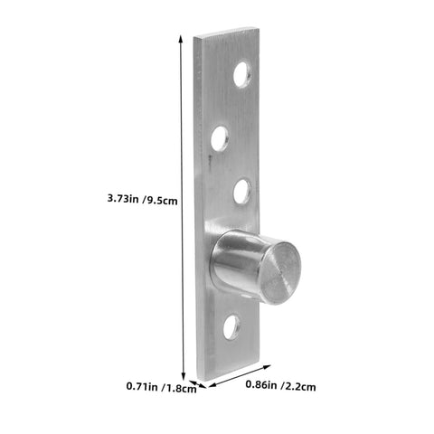 360 Degree Rotation Pivot Hinge Set 2 Pairs Heavy Duty Stainless Steel Concealed Door Hinge for Hidden Doors and Bookcases