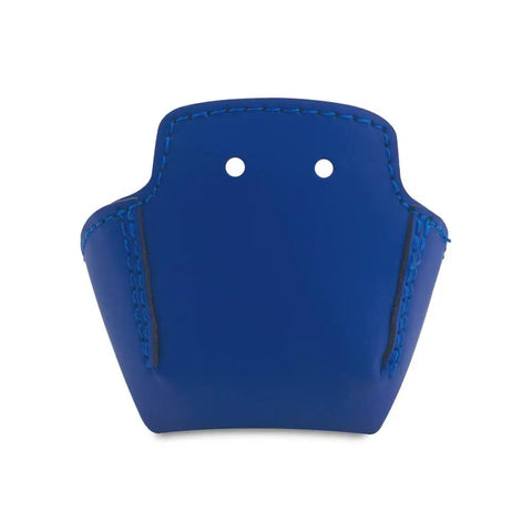 Blue PU Leather Roller Skate Toe Guard for Derby and Figure Skates, abrasion resistance, quad toe cap protector