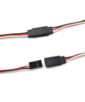 12 Pack RC Servo Extension Cables 3-Pin Male To Female For JR Futaba Remote Control Parts shown with black connectors and wires