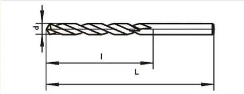 Diagram of Rock Solid Hss Straight Shank Twist Drill Bits For Wood And Metal Heavy Duty Carbon Steel Build 10 4 Millimeter.