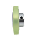 KVXJH Aluminum Silicone Industrial Encoder Wheel Meter Measuring Wheel for Rotary Encoder(6mm,Diameter 30mm) side view image.