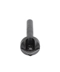 Top Shelf V Shape Router Bit Featuring A Knockout 90 Degree Carbide Blade For Crisp Woodworking Engraving and Quick 45 Degree Chamfer Cuts On CNC Machines, close-up view.