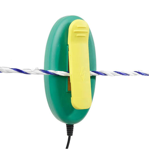 Electric Fence Tester With LED Indicator Lights For Pulsed Energizers Clip On Fence Wires Or Tape Fences Up To 40mm Tape Width