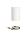 Pair Of Touch-Control Table Lamps With USB Ports And AC Outlet, 3-Way Dimmable Bedside Lamps With White Fabric Shade