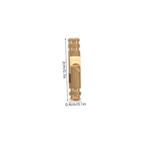 Brass Barrel Concealed Jewelry Box Hinges 4x20mm Small Round Cylinder Hidden Hardware For Cabinet Doors And Jewelry Displays 25 Piece Pack