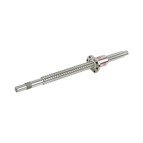 Premium SFU1610 Ballscrew Kit With Machined Ends For High Speed CNC Builds, features a silver steel shaft with machined ends.