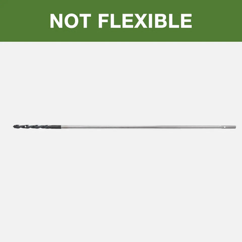 Heavy Duty Installer Drill Bit Set For Wood With Nails One Quarter Inch By Eighteen Inch Two Pack High Carbon Steel