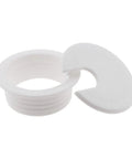 Solid White Desk Grommet Cable Cover Built Dense Abs Plastic For One Point Five Inch Cutouts with smooth removable sleeve