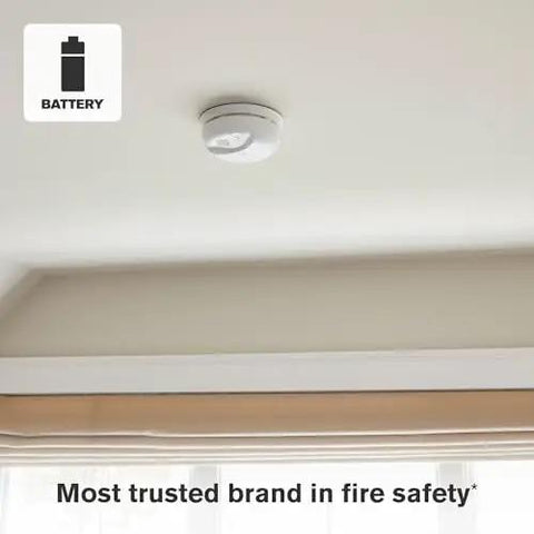 Ceiling-mounted 2 In 1 Smoke And Carbon Monoxide Alarm With Battery Power, Test And Silence Button, SMICO100, in room
