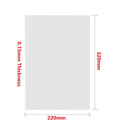 Premium FEP Film 6 Pack For Resin 3D Printers 320X220Mm 0.15Mm Thick Ultra Clear Quick Release Sheet Hella Compatible With Elegoo Saturn 2 Photon M5 Mighty 8K No Sweat Swap Replacement