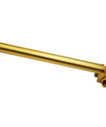 Adjustable 25.4x300mm aluminum alloy seatpost for MTB, road bike, and BMX, in gold finish, shockproof and durable
