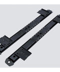 Premium 350mm Heavy Duty Drawer Slides Featuring Rock Solid Ball Bearing Runners, black steel track for cabinets and office desks.