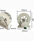 Water Turbine Generator Kit For Your DIY Home Power Production Low Speed Disc Type Hydroelectric Generator front and side view