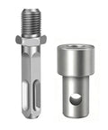 Auger Adapter Tool With Four Interface Types For Round Handle Hexagonal And Electric Wrench Connections, heavy-duty metal