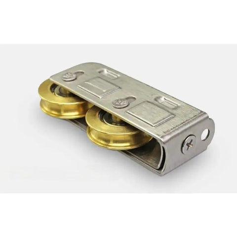 Smooth As Butter Sliding Door And Window Pulley Kit With Heavy Duty Double Bearings For Aluminum Frames Quick Fix stainless steel roller set