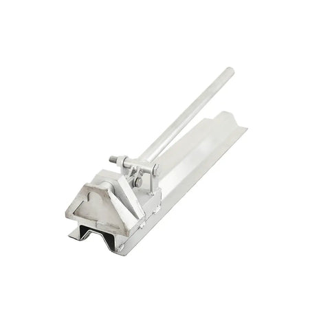 Heavy Duty Roof Panel Ridge Cover Cutter With Forged High Carbon Steel Blades and adjustable angle handle, side view