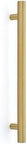 Urban Modern Satin Brass Appliance Pull 18 Inch Center To Center Overall Twenty One And One Quarter Inch Through Bolted Mounting