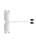 Easy Install Adjustable Automatic Door Closer For Interior Doors White Furniture Hardware Durable Fit For Multiple Door Styles