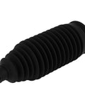 Black rubber accordion-style tie rod end boot
