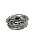 Marine Boat Four Inch Sheave Wire Rope Pulley With Brass Bushing And T304 Stainless Steel Construction For Five Eighths Inch Rope And Built Tough Deck Rigging.