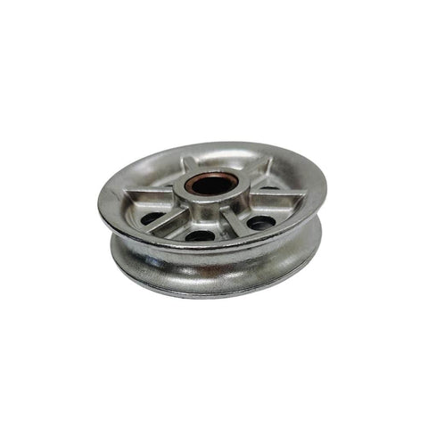 Marine Boat Four Inch Sheave Wire Rope Pulley With Brass Bushing And T304 Stainless Steel Construction For Five Eighths Inch Rope And Built Tough Deck Rigging.