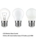 Three different light bulbs in E26 medium base socket compatible with Two Light Globe Semi Flush Ceiling Light In Matte Black With White Glass Shades Dope Modern Close To Ceiling Fixture For Bedroom And Living Space Mid Century Inspired Design Sleek Contemporary Ceiling Mount Light