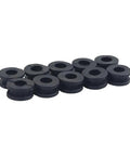 20 Piece M6 Motorcycle Grommets Bolts Kit For Side Panel Replacement Universal Fit Durable Hardware Set With M6 Threaded Grommets And Bolts For Quick Install And Easy Mounting, black rubber grommets