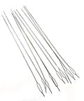 12 Pack Overlock Serger Threading Wires And Needle Threaders For Easy Quick Threading With Brass Twisted Wires For All Overlocks Looper And Needle Eye Replacement Tool Kit, shown close-up on a white background