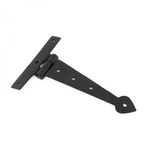 Heavy Duty Black Iron Arrow T Strap Hinge 6 Inch Long For Cabinet Doors And Gates Tough As Nails Rust Resistant Powder Coated Hardware