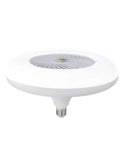 XEGZLH Ceiling Fan Light E27 Lamp Head Fan with Remote Control 2700-6000k Adjustable for Study Bedroom Bathroom, white fan lamp design.