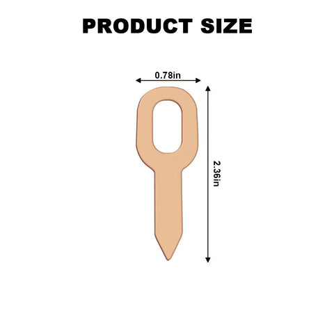All In One Pro Car Dent Puller Ring Kit 100 Pcs showing product size 2.36 x 0.78 inches, iron plated copper material