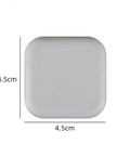 Square silicone bumper pad with adhesive, 4.5cm x 4.5cm, Silicone Bumper Pads Round And Square With Strong Self Adhesive Backing No Drill Anti Collision Stickers For Home Refrigerators Cabinets Doors And More Reduces Noise And Protects Furniture Walls And Surfaces.