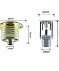 Top Shelf Fast Response Concealed Pendent Fire Sprinkler Head 93 Degree Down Spray DN15 Male Connection detailed dimensions and specifications.