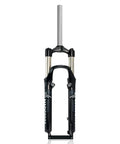 26 Inch Mountain Bike Suspension Fork 100mm Travel One And One Eighth Inch Steerer Quick Release Manual Lockout Disc Brake V Brake Trail Ready Compatible Aluminum Alloy Black Gray