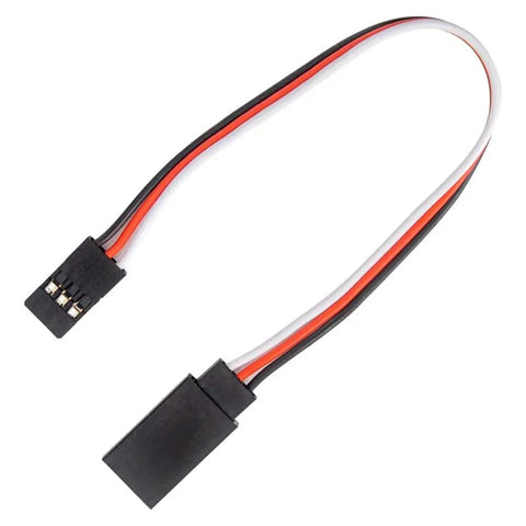 55 Piece 6 Size Male To Female 3 Pin Servo Extension Wires Kit For RC Cars Planes And Helis, black 3-pin connector cable