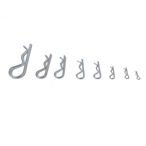 R Shape Cotter Pins Kit Set 300 Or 500 Pieces With Plastic Storage Box Tough As Nails Galvanized Retaining Clips for Cars Trailers Mowers