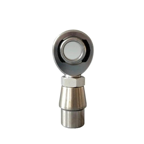 Premium Three Quarter Inch Chromoly Rod Ends Pair With Left And Right Thread Adjustment Smooth Rolling Heim Joint Kit front view showing polished design
