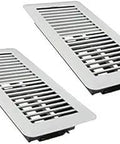 Heavy Duty Floor Vents 4 By 10 Inch 2 Pack Walkable Floor Register With Premium Finish Easy Adjust Air Control Lever