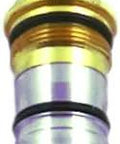 One Half Inch Thermostat Cartridge In Starlight Chrome For Shower Valve Replacement, No-Fuss Ceramic Core, Easy Install