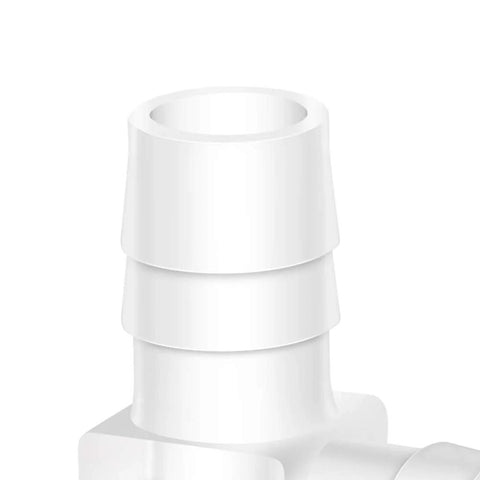 Quickun 3/8-inch hose barb 90-degree elbow plastic fitting, white